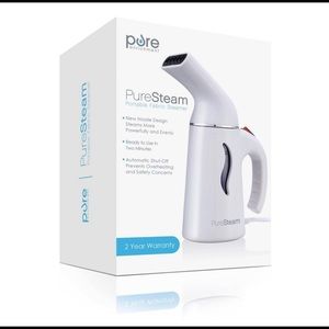 Pure Enrichment PureSteam Portable Fabric Steamer (White) Brand New